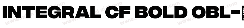 Integral CF Bold Obl字体转换